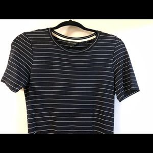 Club Monaco Stripped T-shirt asymmetrical dress